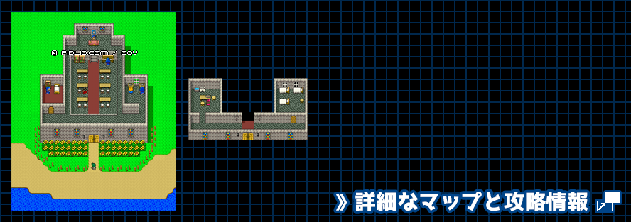 海辺の修道院の簡易マップ画像 / SFC版ドラゴンクエスト5攻略 ─ pidlio.com