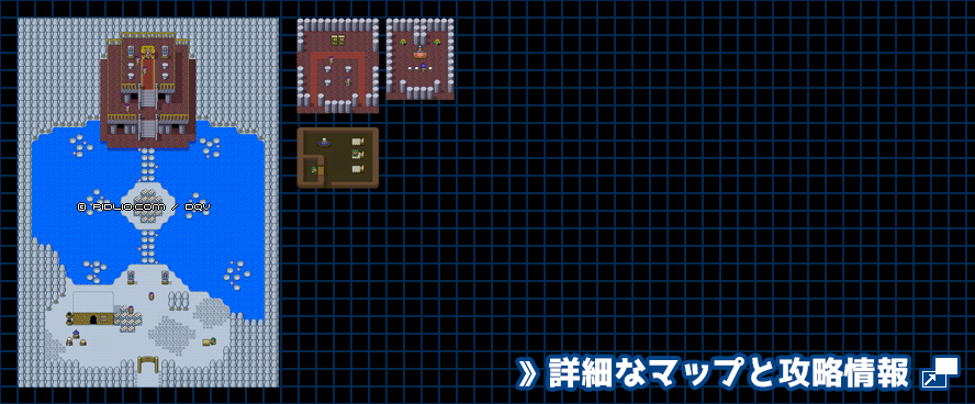 妖精の村の簡易マップ画像 / SFC版ドラゴンクエスト5攻略 ─ pidlio.com