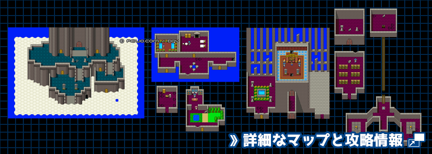 天空城の簡易マップ画像 / SFC版ドラゴンクエスト5攻略 ─ pidlio.com