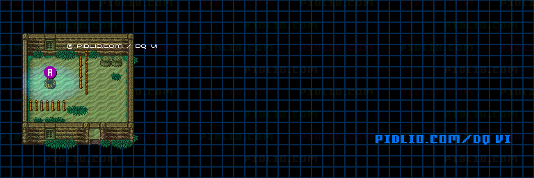 【夢の世界】ライフコッド東の家のマップ画像 ／ SFC版ドラゴンクエスト6攻略 ─ pidlio.com