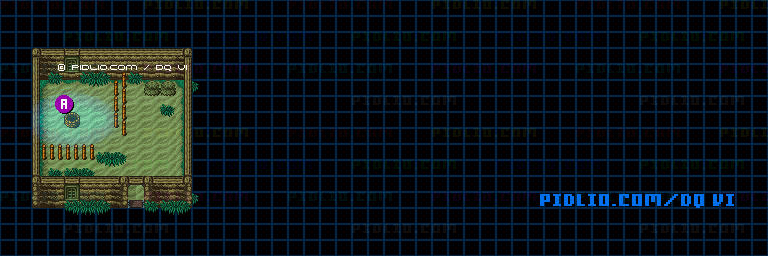 【現実の世界】フォーン城西の小屋のマップ画像 / SFC版ドラゴンクエスト6攻略 ─ pidlio.com