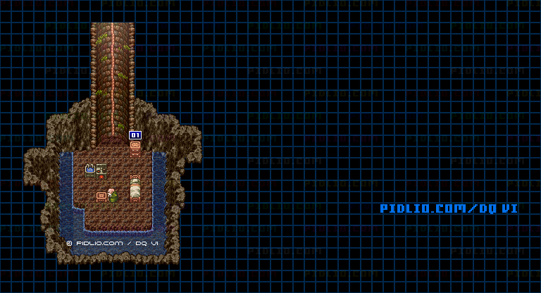 【現実の世界】フォーン城北の井戸のマップ画像 / SFC版ドラゴンクエスト6攻略 ─ pidlio.com