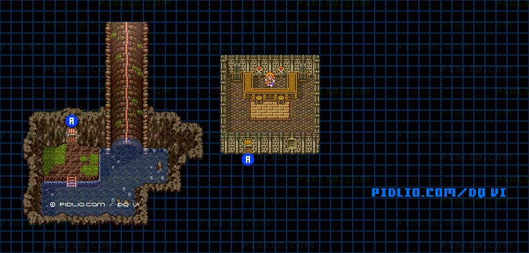 【現実の世界】おしゃれな鍛冶屋のマップ画像 / SFC版ドラゴンクエスト6攻略 ─ pidlio.com