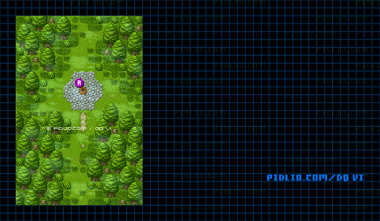 【現実の世界】アモール西のほこらのマップ画像 / SFC版ドラゴンクエスト6攻略 ─ pidlio.com