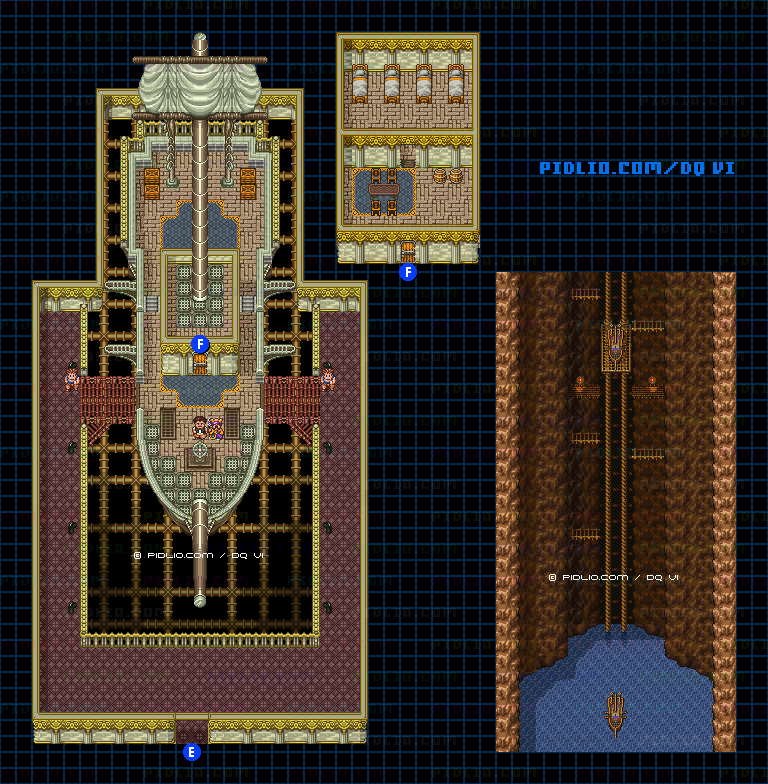 【現実の世界】ゲントの村・神の船のマップ画像 / SFC版ドラゴンクエスト6攻略 ─ pidlio.com