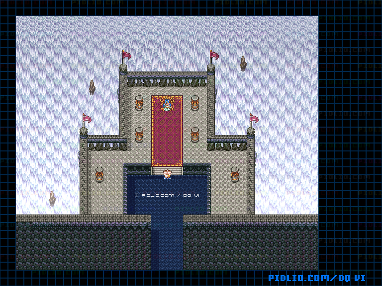 【海底世界】ルビスの城のマップ画像 / SFC版ドラゴンクエスト6攻略 ─ pidlio.com