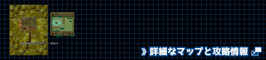 【現実の世界】夢見る井戸の簡易マップ画像 ／ SFC版ドラゴンクエスト6攻略 ─ pidlio.com