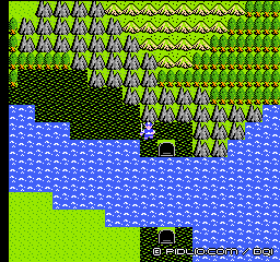 沼地の洞窟の場所：画像 ／ ドラクエ1攻略