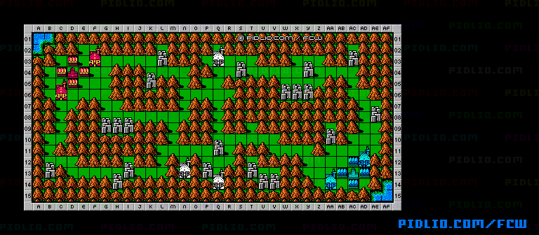 アララサンミャクのマップ画像 ／ ファミコンウォーズ攻略