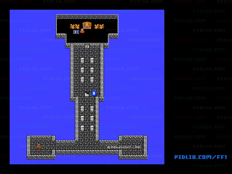 コーネリア城2Fのマップ画像 ／ FF1攻略