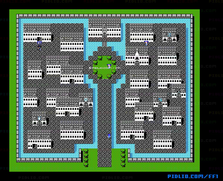 港町プラボカのマップ画像 ／ FF1攻略