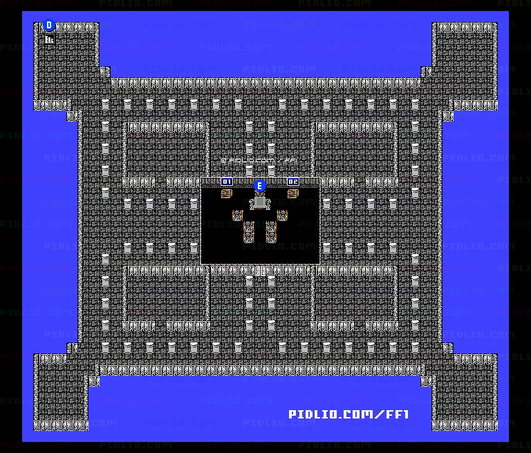 過去のカオスの神殿3Fのマップ画像 ／ FF1攻略
