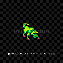 ウェアウルフ(FC版)の画像:FF1モンスター別攻略 / FF1攻略