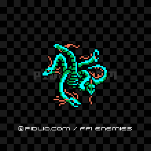 ヒドラ(FC版)の画像:FF1モンスター別攻略 / FF1攻略