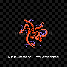 ファイアヒドラ（FC版）の画像：FF1モンスター別攻略 ／ FF1攻略