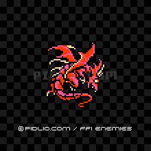 レッドドラゴン(FC版)の画像:FF1モンスター別攻略 / FF1攻略