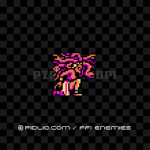 メデューサ(FC版)の画像:FF1モンスター別攻略 / FF1攻略