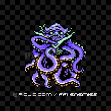 クラーケン（FC版）の画像：FF1モンスター別攻略 ／ FF1攻略