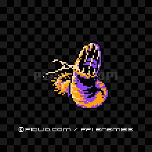 パープルウォーム(FC版)の画像:FF1モンスター別攻略 / FF1攻略