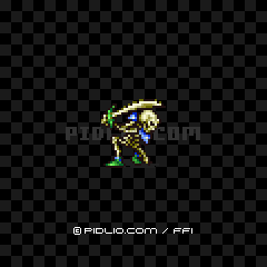 スケルトン(GBA版)の画像:FF1モンスター別攻略 / FF1攻略