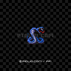 シースネイク(GBA版)の画像:FF1モンスター別攻略 / FF1攻略