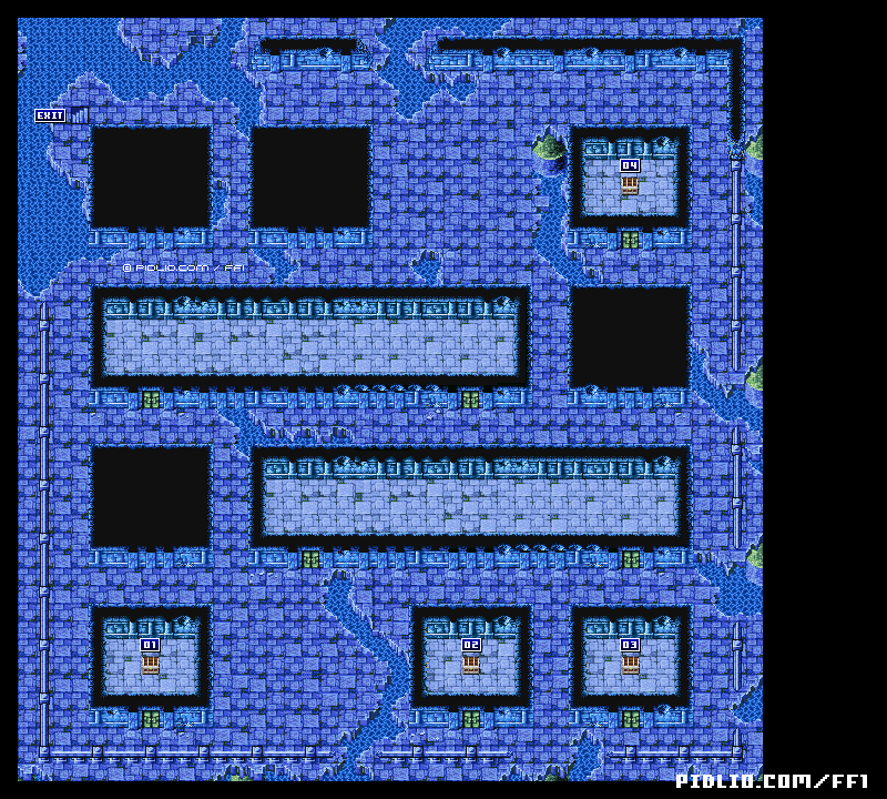 いやしの水の洞窟・マップ06のマップ画像 ─ ソウル・オブ・カオス（SOC） ／ FF1攻略