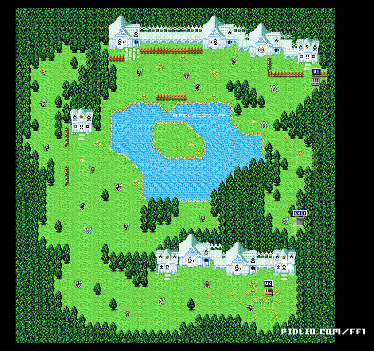 風のささやく洞穴・マップ35のマップ画像 ─ ソウル・オブ・カオス（SOC） ／ FF1攻略