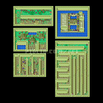 いやしの水の洞窟：マップ14のサムネイル画像 ／ FF1攻略：ソウル・オブ・カオス（SOC）