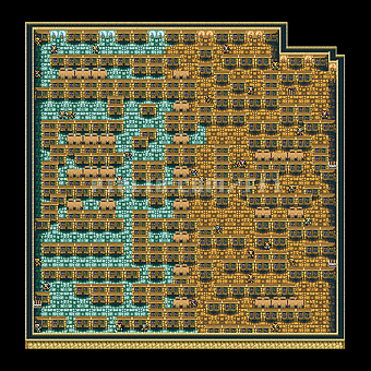 いやしの水の洞窟：マップ15のサムネイル画像 ／ FF1攻略：ソウル・オブ・カオス（SOC）
