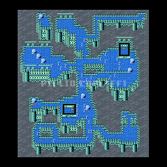 いやしの水の洞窟：マップ16のサムネイル画像 ／ FF1攻略：ソウル・オブ・カオス（SOC）