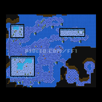 いやしの水の洞窟：B5Fボスフロアマップのサムネイル画像 ／ FF1攻略：ソウル・オブ・カオス（SOC）