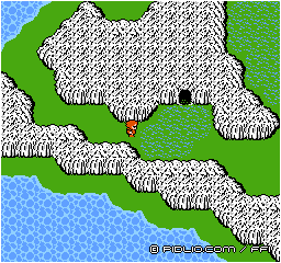 アースの洞窟の場所：画像 ／ FF1攻略