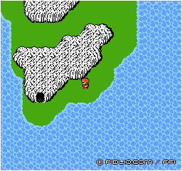 賢者の洞窟の場所：画像 ／ FF1攻略
