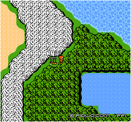 飛空艇を停める場所：画像 ／ FF1攻略