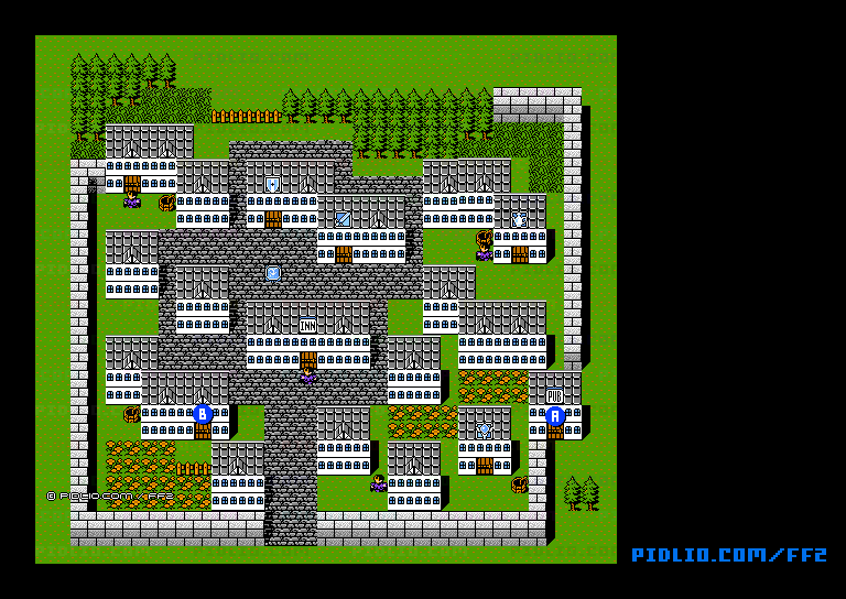 フィンの町のマップ画像 ／ FF2攻略