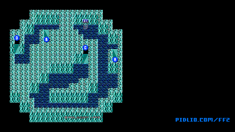 竜巻2Fのマップ画像 ／ FF2攻略