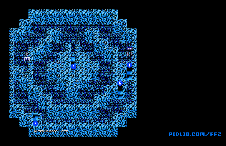 竜巻4Fのマップ画像 ／ FF2攻略