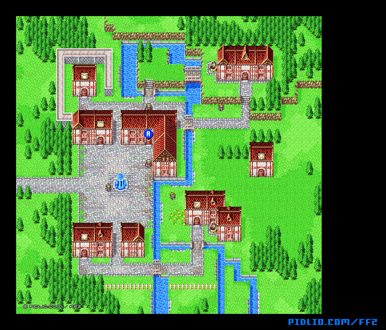 リメイク版アルテアの町のマップ画像 ／ FF2攻略