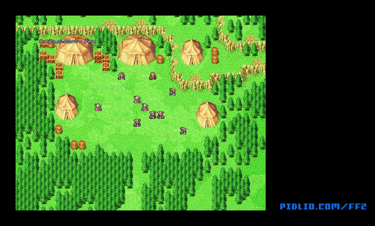 リメイク版反乱軍のキャンプのマップ画像 ／ FF2攻略