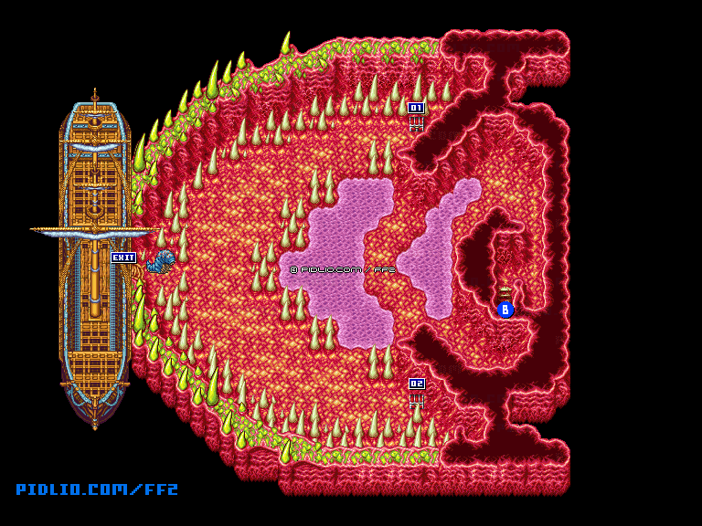 リメイク版リバイアサン3Fのマップ画像 ／ FF2攻略