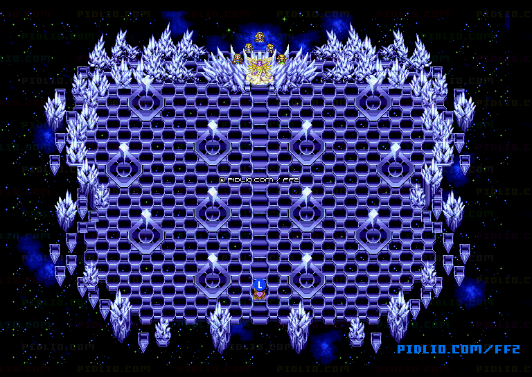 リメイク版天空の宮殿アラボト10Fのマップ画像 ／ FF2攻略