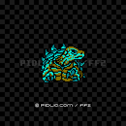 ランドタートル(FC版)の画像:FF2モンスター別攻略 / FF2攻略