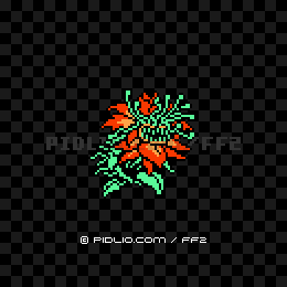 デスフラワーの画像：FC版FF2の敵・モンスター図鑑 ／ FF2攻略