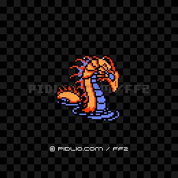 シースネイク(FC版)の画像:FF2モンスター別攻略 / FF2攻略