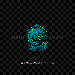 ラウンドウォーム(FC版)の画像:FF2モンスター別攻略 / FF2攻略