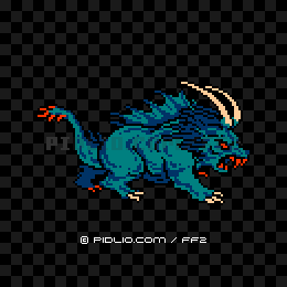 ベヒーモス（FC版）の画像：FF2モンスター別攻略 ／ FF2攻略