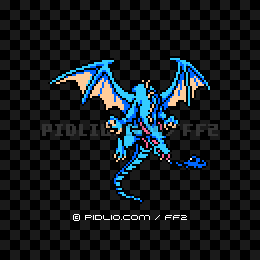 ブルードラゴン(FC版)の画像:FF2モンスター別攻略 / FF2攻略