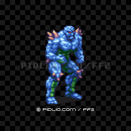 ミスリルゴーレムの画像：FC版FF2の敵・モンスター図鑑 ／ FF2攻略