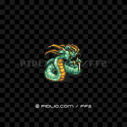 ラミアの画像：FC版FF2の敵・モンスター図鑑 ／ FF2攻略