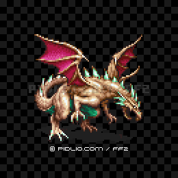 ホワイトドラゴン(GBA版)の画像:FF2モンスター別攻略 / FF2攻略